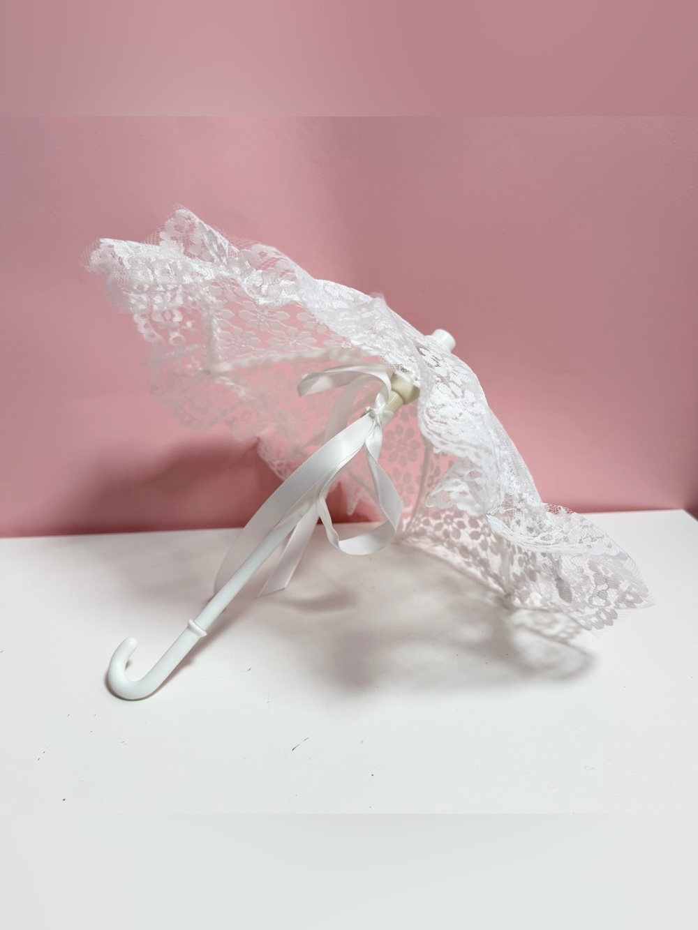 Vintage Victorian lace mini umbrella